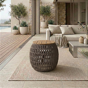 Mesa Lateral Izzy - Cor Fendi