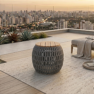 Mesa Lateral Izzy - Cor Grafite