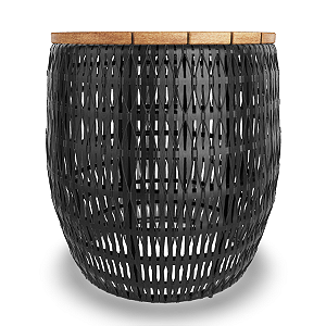 Mesa lateral Trançare - Cor Preto