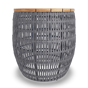 Mesa lateral Trançare - Cor Grafite