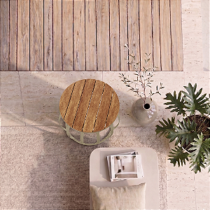 Mesa lateral Wood - Cor Fendi