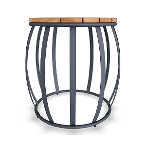 Mesa lateral Wood - Cor Grafite