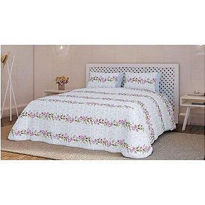 Jogo de cama Teka Diamante 4 peças 150 fios 240cm Liz-Queem