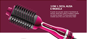 Escova Secadora Mondial Chrome Pink-ES-04 (imagem ilustrativa)