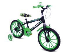 Bicicleta  Gool Bike Kid Boy Aro 16 infantil com rodinhas- Verde