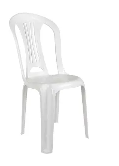 Cadeira Plastica Plastmaster bistro sem Braço - Branca