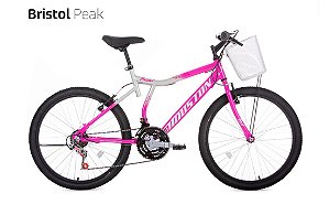 Bicicleta Houston Bristol Peak aro 24- Rosa/Prata