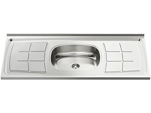 Pia de Cozinha Ghel Plus Inox 1,20x52cm