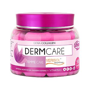 Colágeno DermCare Verisol Femme Care em cápsulas 630 mg -90 cápsulas - Unilife
