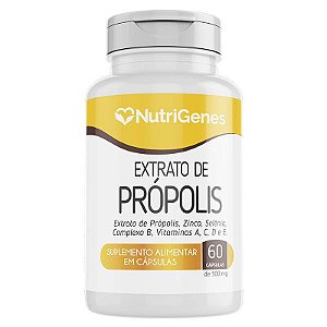 EXTRATO DE PRÓPOLIS - 60 CÁPSULAS - NUTRIGENES