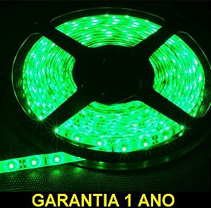 Fita Led Verde 3528 12v Rolo 5 Metros Ip65 Fita Led Verde 3528 12v Rolo 5 Metros Ip65