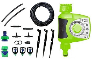 Kit Microaspersor de Irrigação Triangular com Temporizador ... Kit Microaspersor de Irrigação Triangular com Temporizador ...