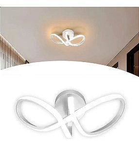 Luminária sobrepor 18w infinito nó branca luz 3/1