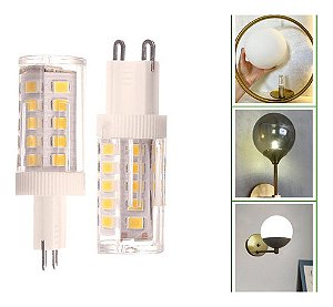 Lâmpada Led G9 Bipino 3.5w Branco Frio Lustres 220v Kit 10