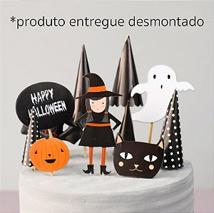 ARQUIVO Topo de bolo Halloween Bruxa