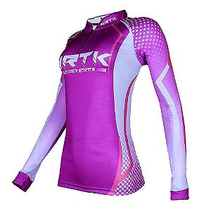 Camisa Feminina Uv 50 Style 01 Rosa Escuro G Nortr