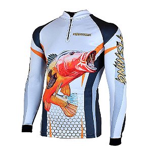 Camisa Masculina Uv 50 Tucunare Fogo Gg Nortrek