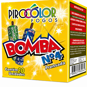 Bombinha N 4 Prensada C/ 20 Pirocolor Fogos