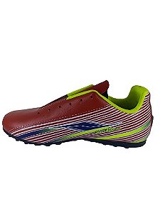 Chuteira Society Vermelho/limao 34 Euro