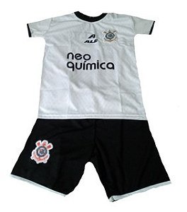 Kit Camisa/shorts Time Infantil Corinthians 10 Gin