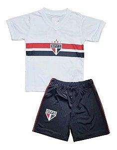 Kit Camisa/shorts Time Infantil Sao Paulo 08 Ginga