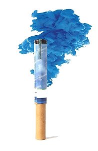 Bastao Fumaca 38mm Colorida Azul Pirocolor Fogos