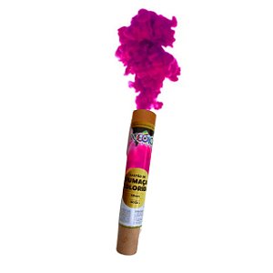 Bastao Fumaca 38mm Colorida Rosa Pirocolor Fogos