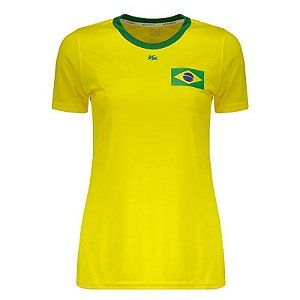 Camisa Feminina Brasil G1 Kanxa