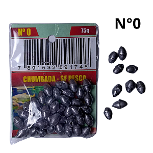 Pc Chumbada Oliva 0 75g Sf Pesca