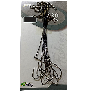 Pc Anzol 4330 Black Torcid 8/0 Encastoado C/g C/5