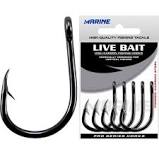 Pc Anzol Live Bait 13/0 Black C/10 Marine Sports
