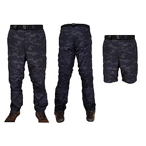 Calca Bermuda Masculina Camuflada Black Gg Nortrek