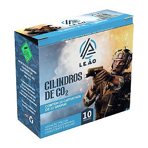 Caixa De Capsula/cilindro De Co2 12g C/10 Leao