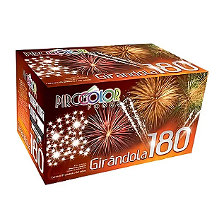 Girandola 180 Baixo Ruido Pirocolor Fogos
