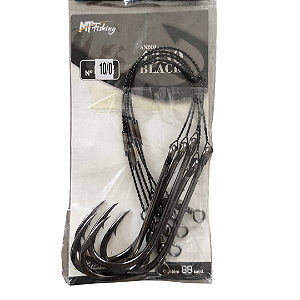 Pc Anzol 4330 Black Torcid 10/0 Encastoado C/g C/5