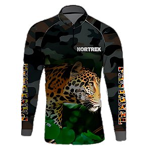 Camisa Masculina Uv 50 Onca Pintada Ex Nortrek