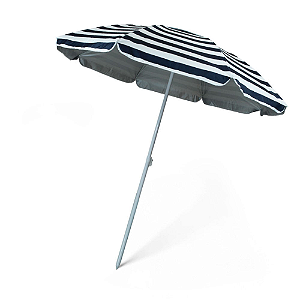 Guarda Sol 1.80m Solis Azul E Branco Ntk