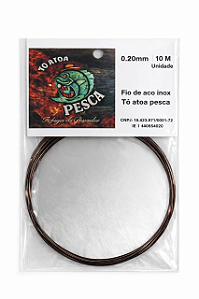 Pc Arame De Aco Black 20mm 10m Duro Toatoa Pesca