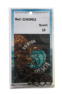 Pc Anzol Chinu 1 Encastoado S/g Blk C/10 Toatoa Pe