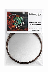 Pc Arame De Aco Black 30mm 10m Duro Toatoa Pesca