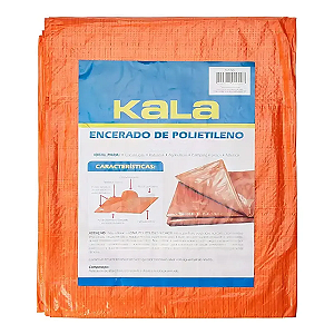 Lona De Polietileno 3x3m Laranja 110g 9/m2 Kala