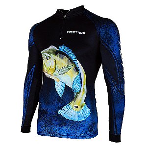 Camisa Infantil Uv 50 Tucunare Azul 6 Nortrek