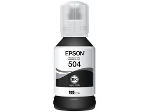 Refil de Tinta Epson T504120 Preto P/L6171/L4160/L4150, original com selo de garantia T504