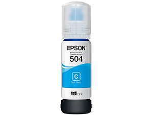 Refil de Tinta Epson T504220 CIANO P/L6171/L4160/L4150, original com selo de garantia