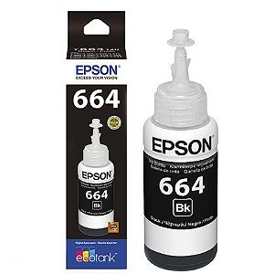 Tinta Epson T664320AL T664320 T664 Black | L200 L396 L220 L110 L355 L555 L455 L365 | Original 70ml
