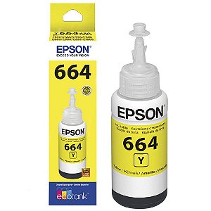 Tinta Epson T664320AL T664320 T664 Yellow | L200 L396 L220 L110 L355 L555 L455 L365 |  70ml