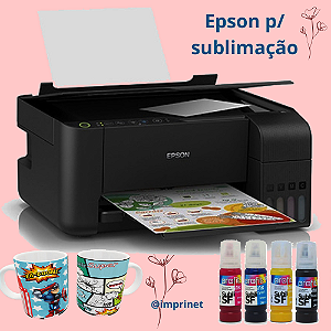 Impressora Ecotanque Epson L3250 para sublimação (Com tintas sublimáticas)
