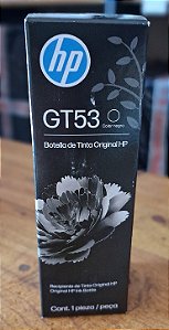 Garrafa de tinta original Preto HP GT53 (1VV22AL) Para HP Smart Tank 584, 581 HP - CX 1 UN
