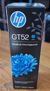 Garrafa de Tinta Original Ciano HP GT52 (M0H54AL) Para HP Smart 584, HP - CX 1 UN