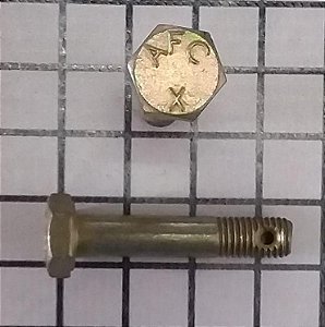 PARAFUSO SEXTAVADO 1/4" C/FURO PARA CONTRAPINO- AN4-12